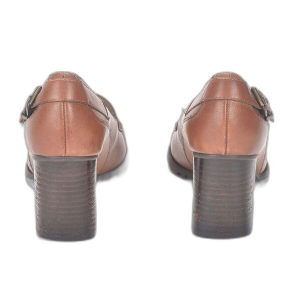 Tommy Hilfiger 90s Brown Loafer with High Block Heel Size 9 - Picture 5 of 5